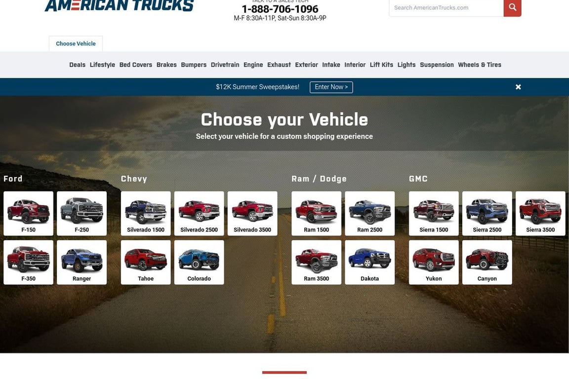 AutoAnything homepage