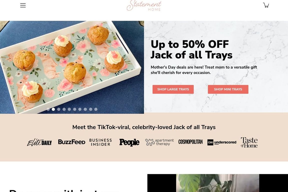 Statement Home homepage
