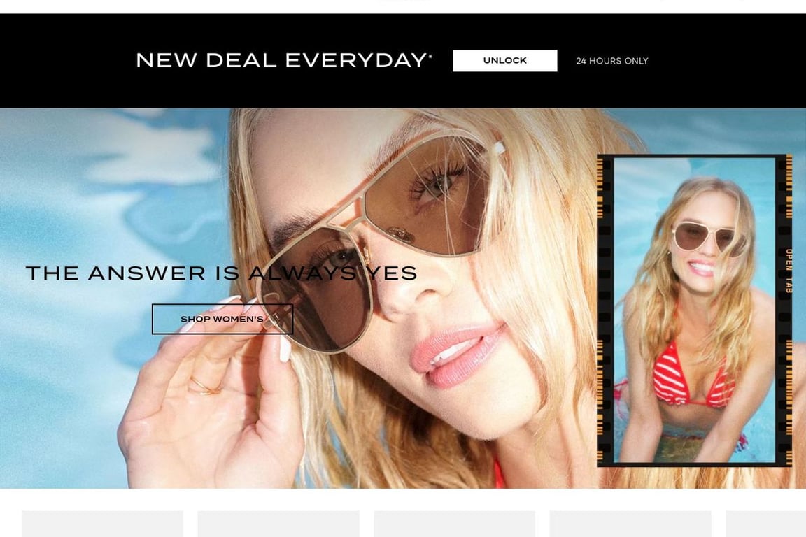 Quay Australia homepage