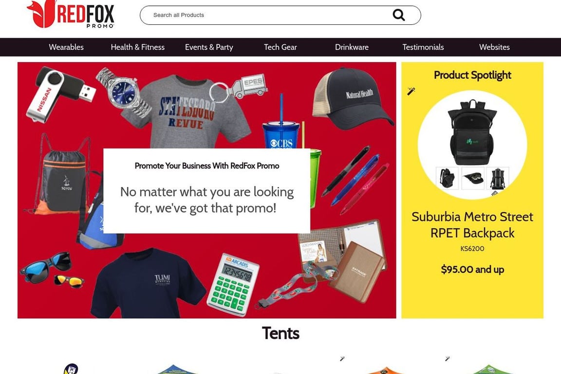 Red Fox Outdoor Equipment homepage