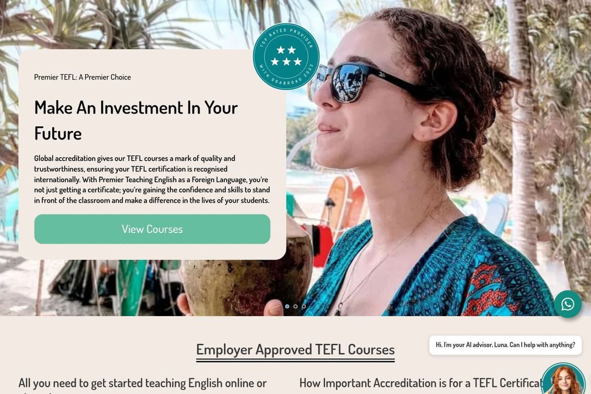 Premier TEFL homepage