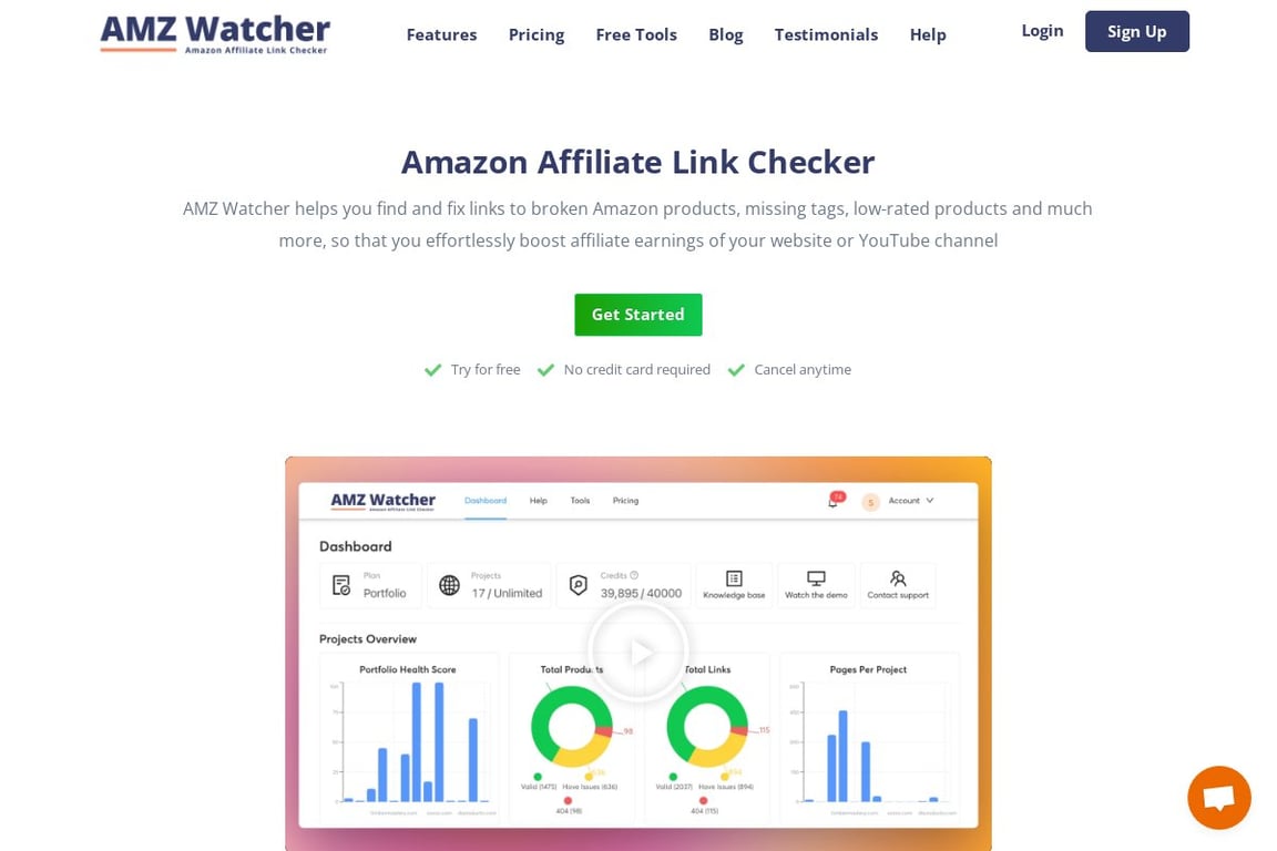 AMZ Watcher homepage