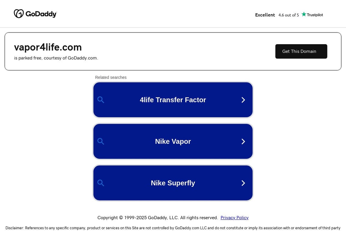 Vapor4Life homepage