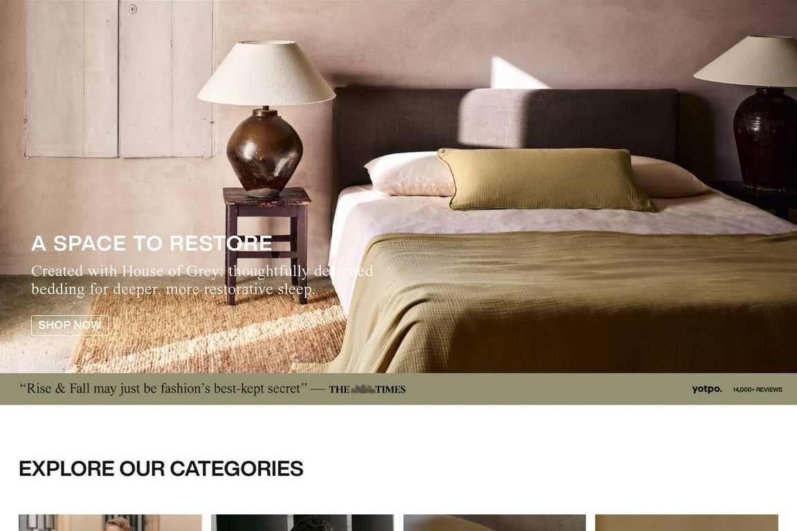 Rise&Fall homepage