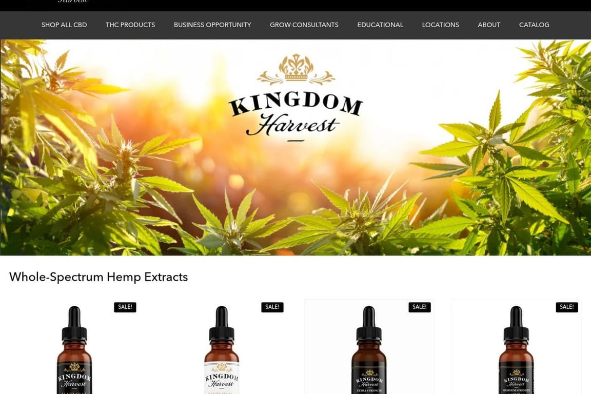 Kingdom Harvest homepage