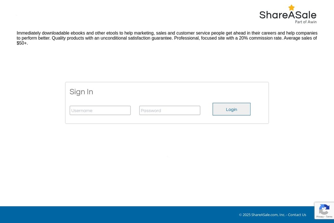 Customer Manufacturing Group affiliate program signup page