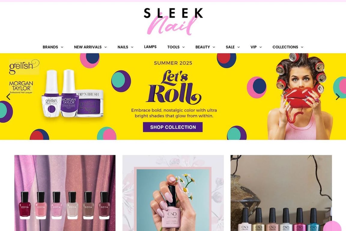 Sleek Nail homepage