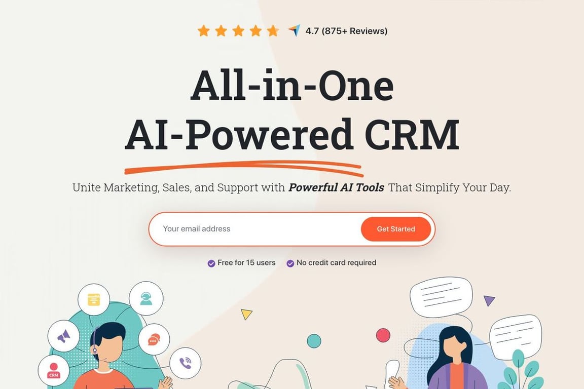 EngageBay homepage