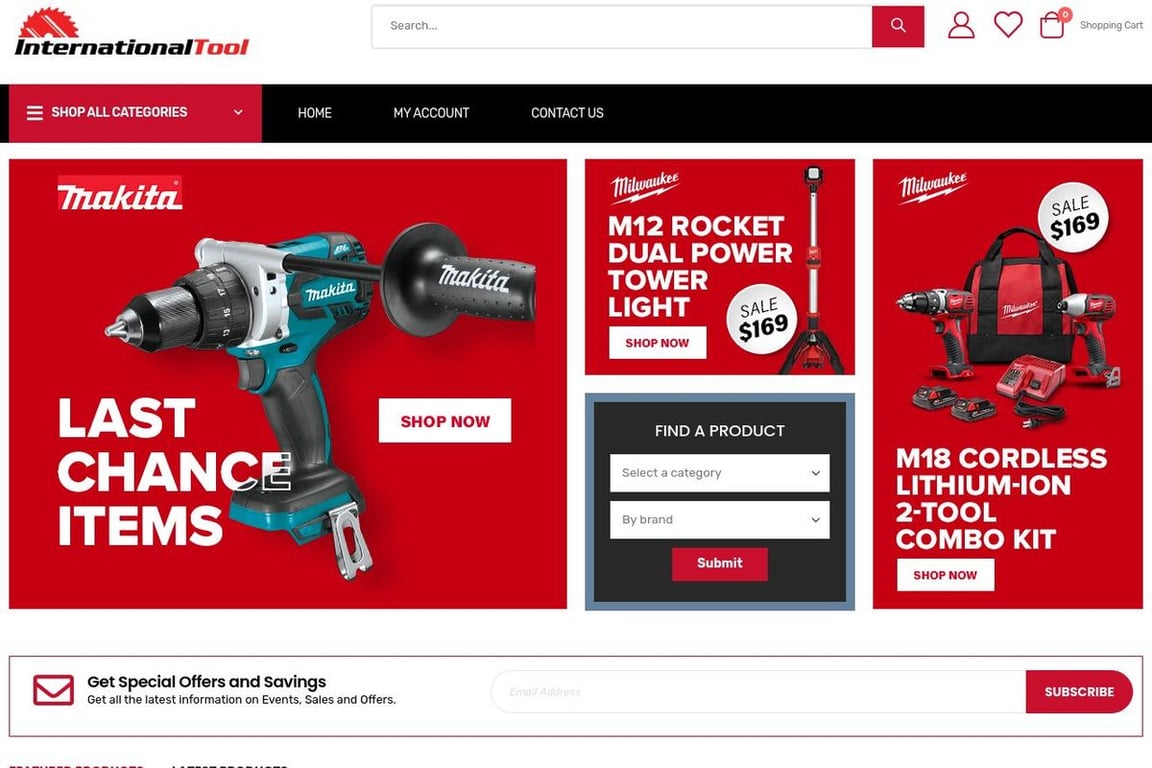 International Tool homepage