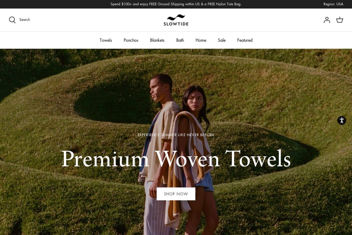 Slowtide homepage