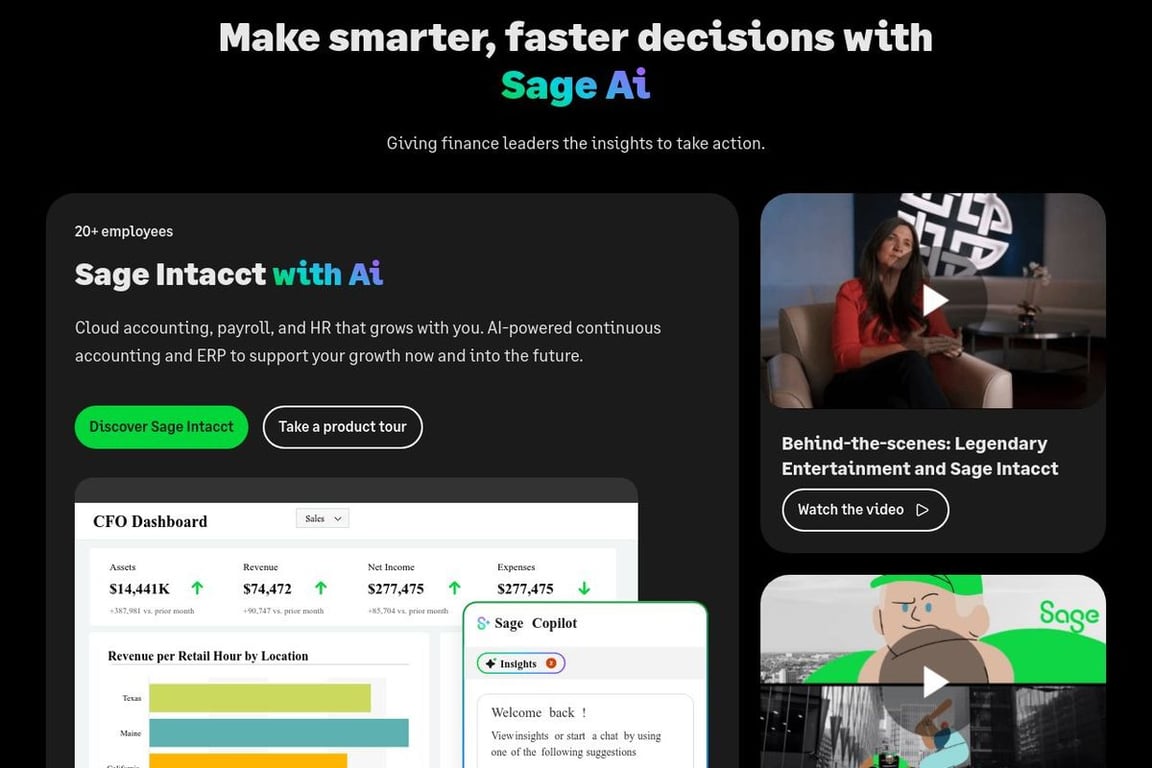 Sage UK homepage