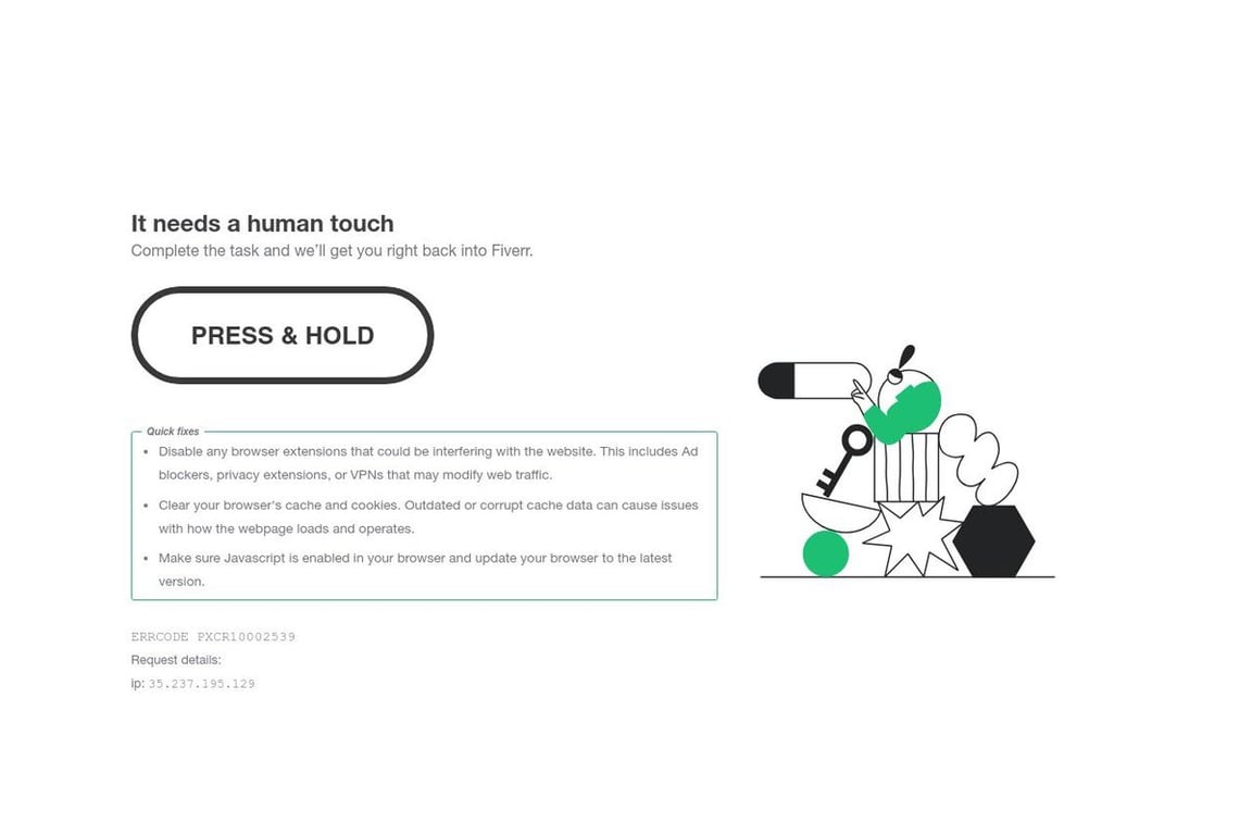 Fiverr homepage