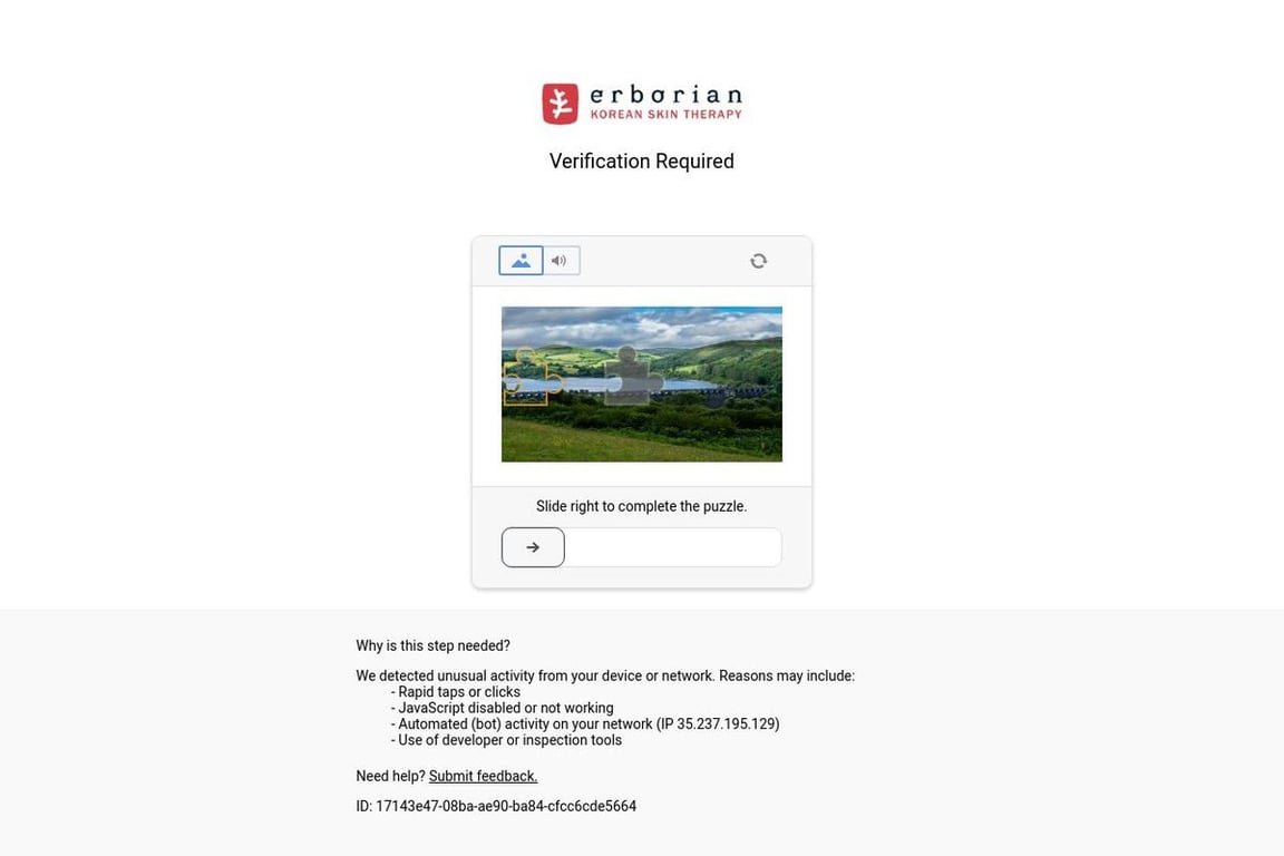 Erborian US homepage