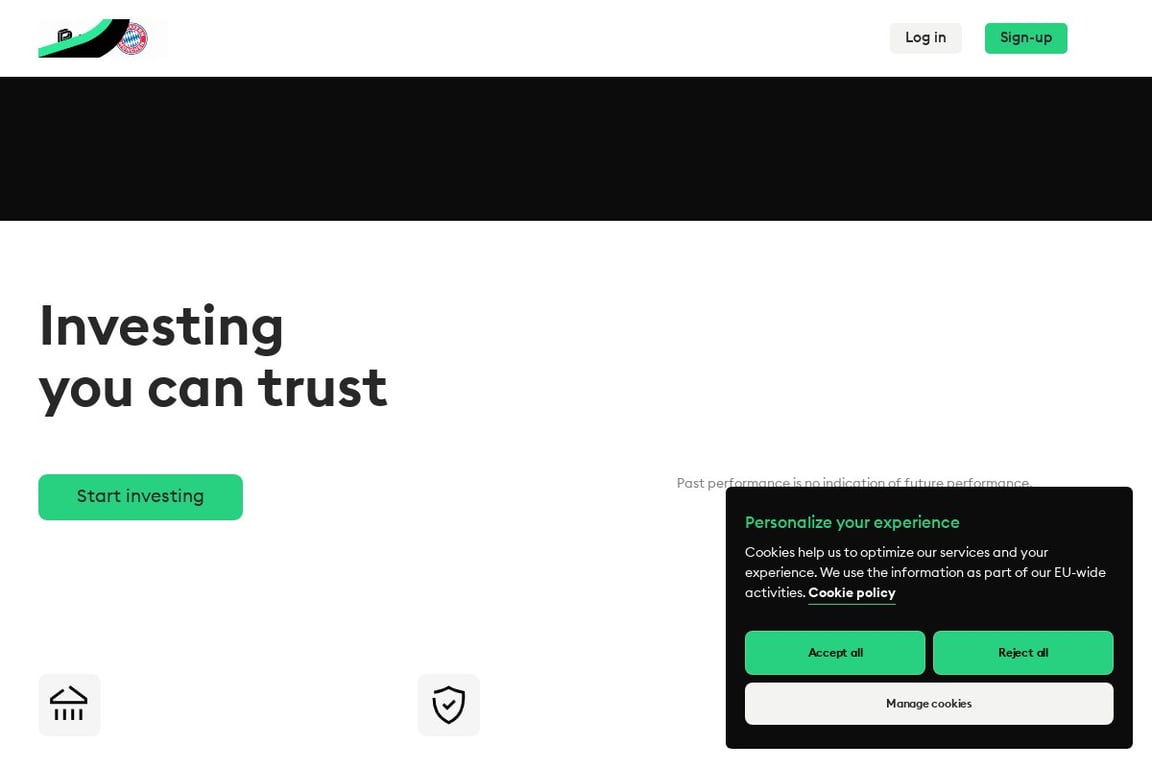 Bitpanda homepage