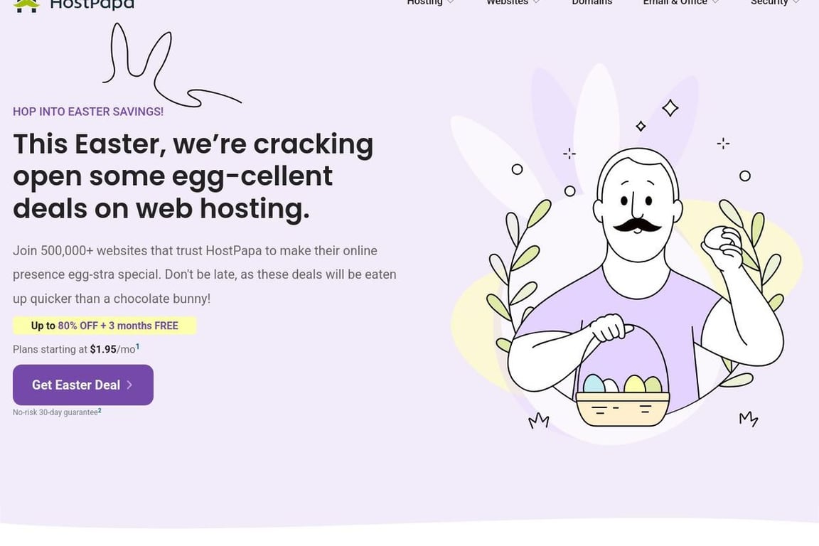 HostPapa (AU) homepage