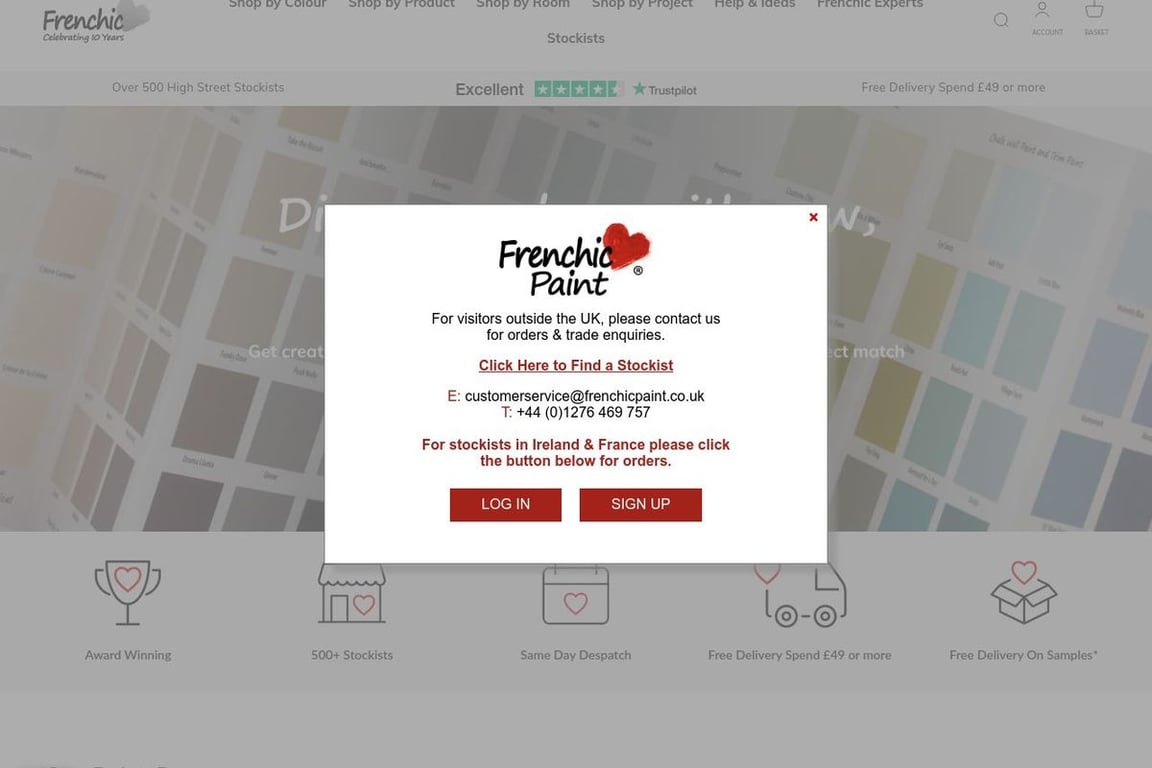 Frenchic Paint homepage