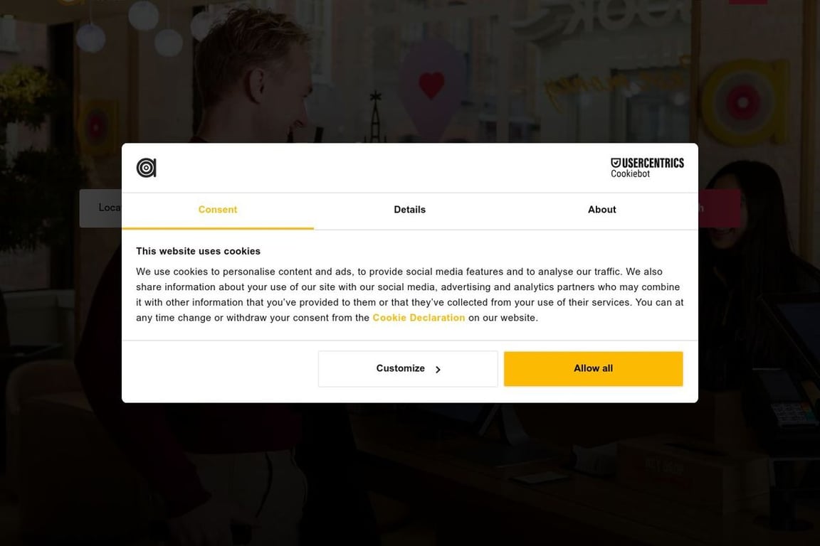 Point A Hotels homepage