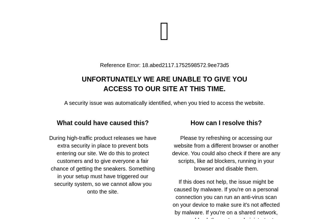 Adidas Canada homepage