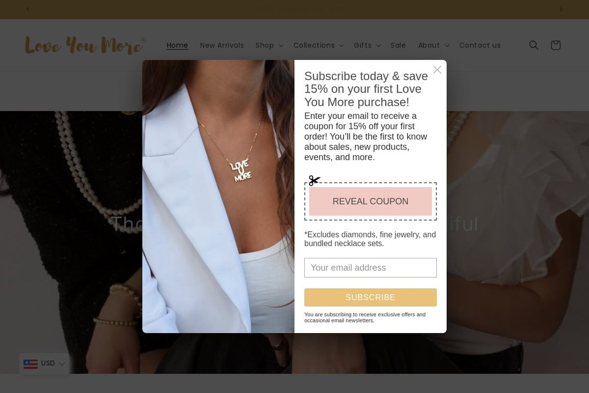 Love You More homepage
