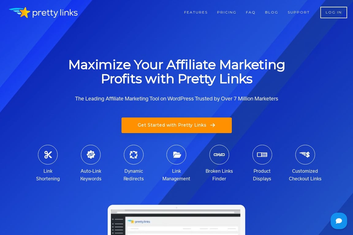 Pretty Links homepage