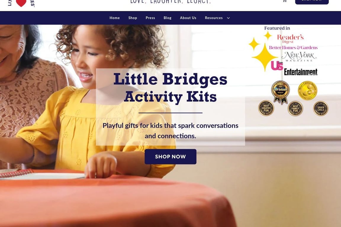 Little Bridges homepage