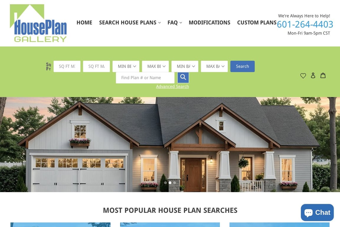 House Plan Gallery homepage