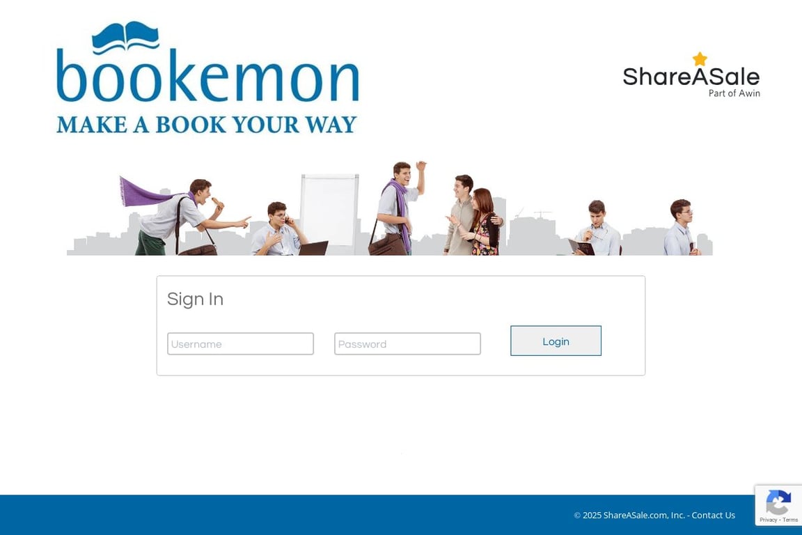 Bookemon affiliate program signup page