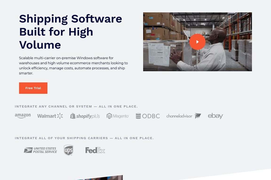 ShipWorks homepage