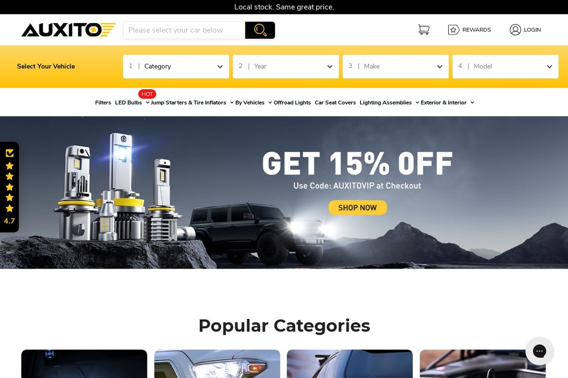 AUXITO homepage