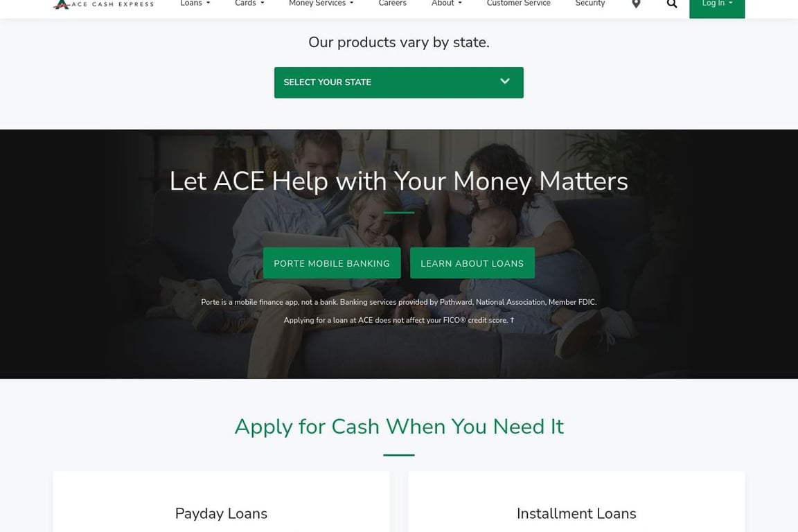 Ace cash deals express loans