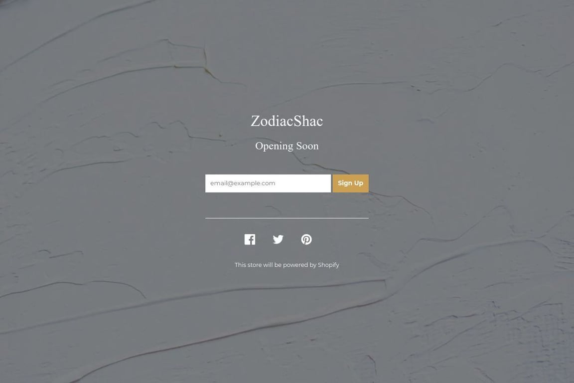 Zodiac Shac homepage