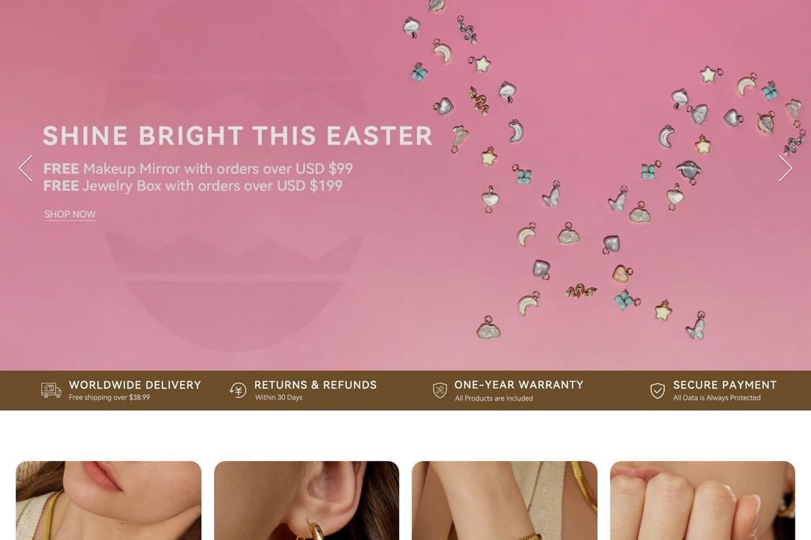Arsis Jewelry homepage