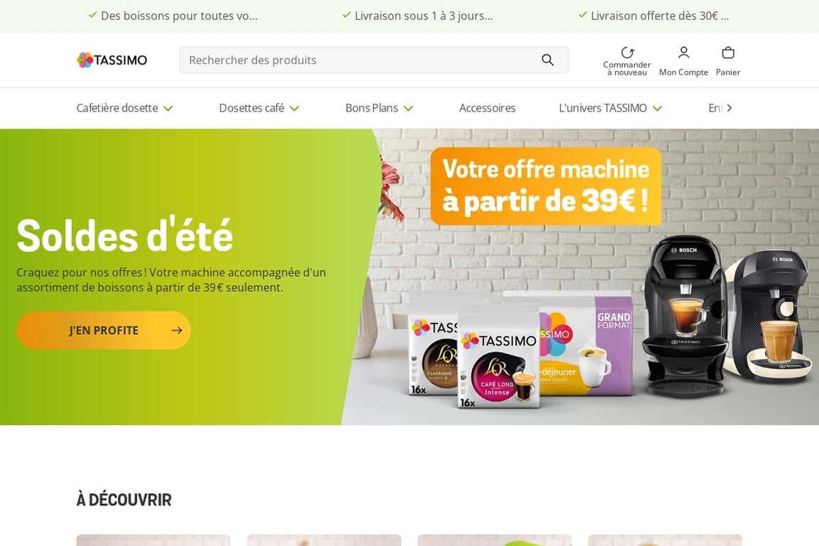 Tassimo FR homepage