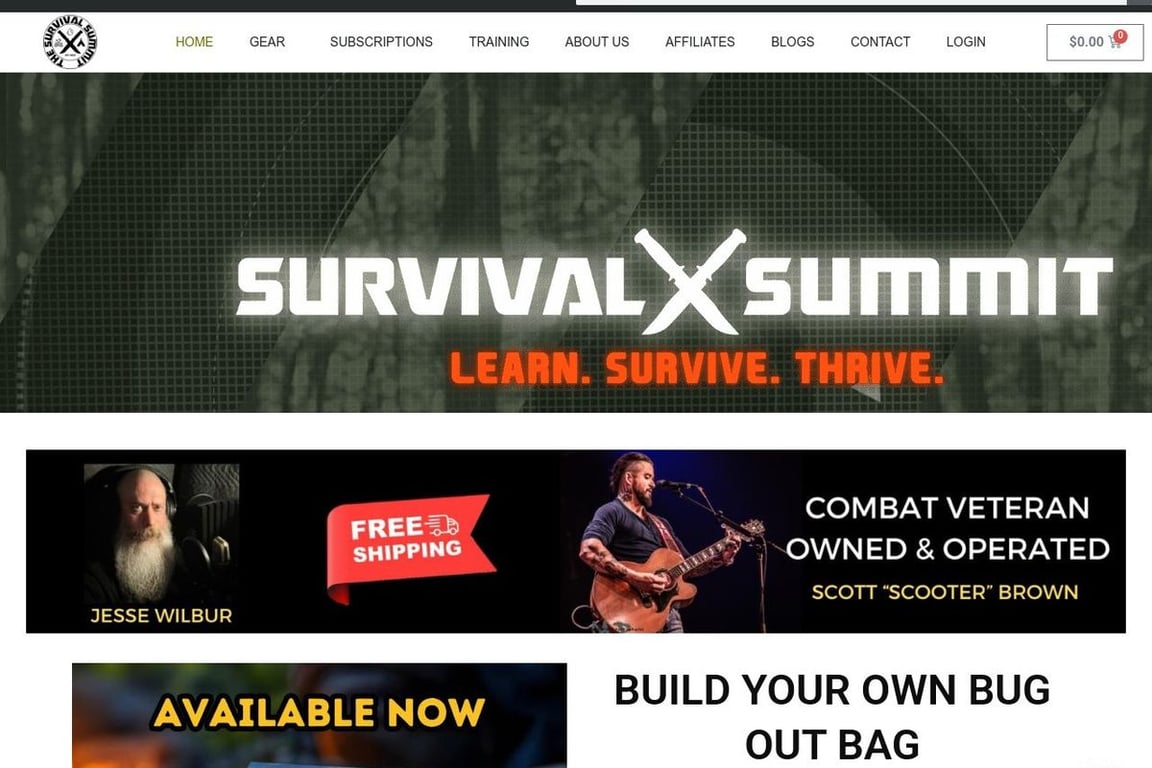 The Survival Summit homepage