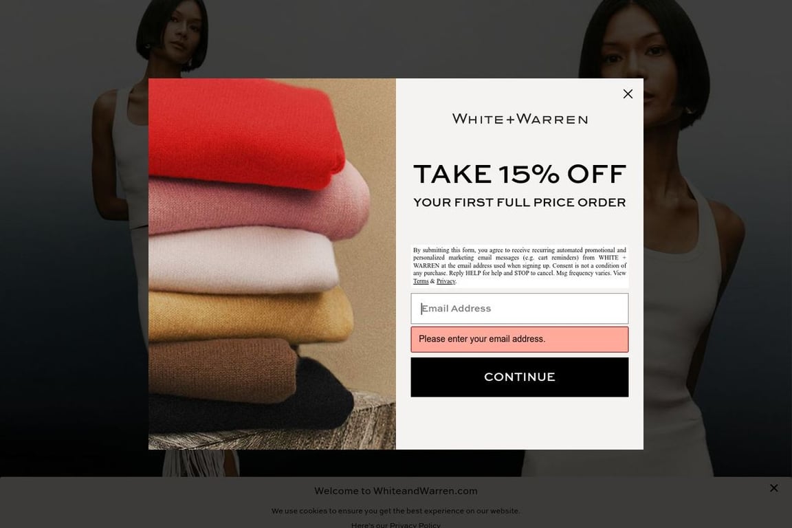White + Warren homepage