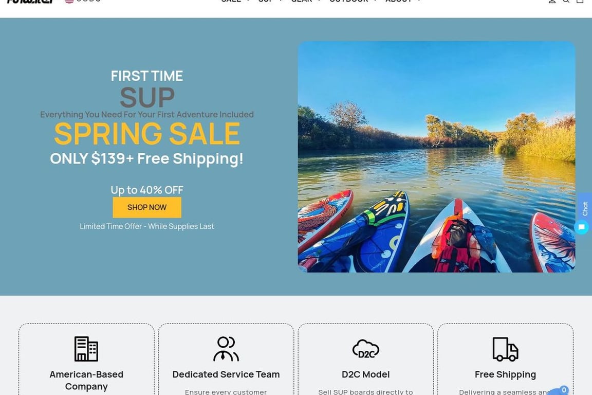 FunWater homepage