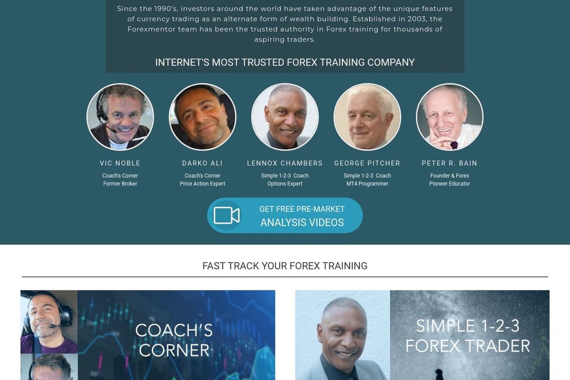 Forexmentor homepage