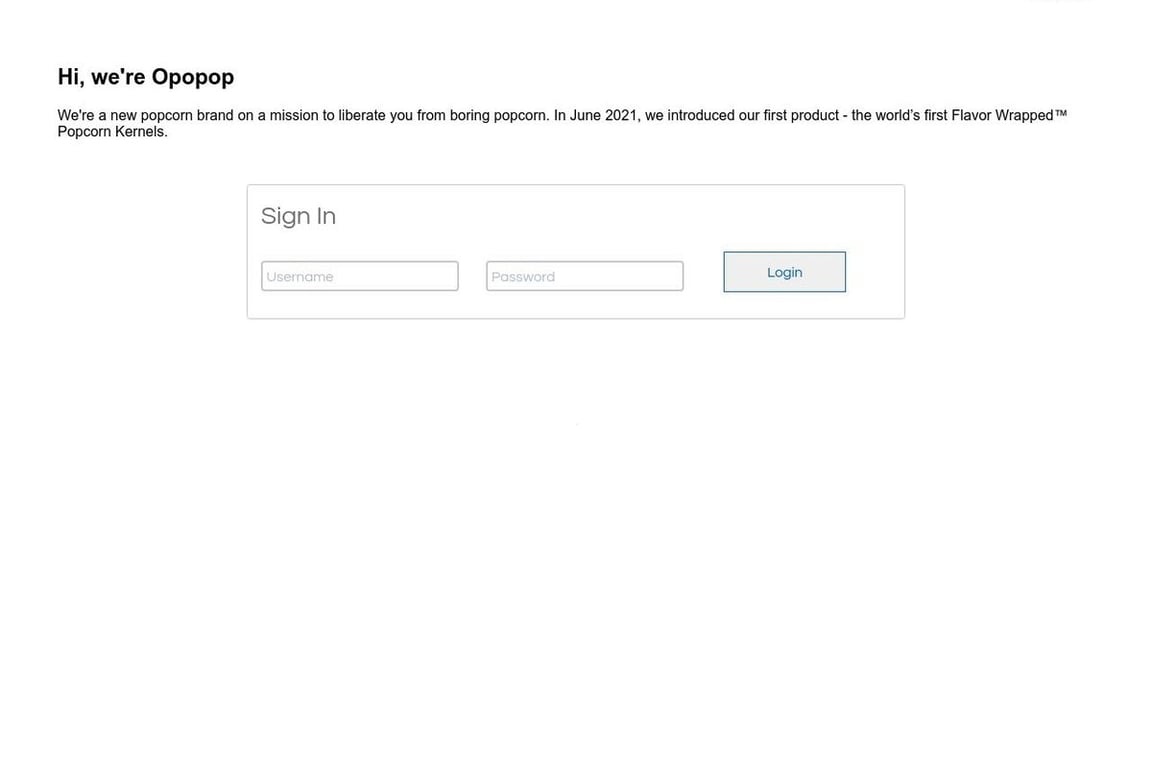 Opopop affiliate program signup page