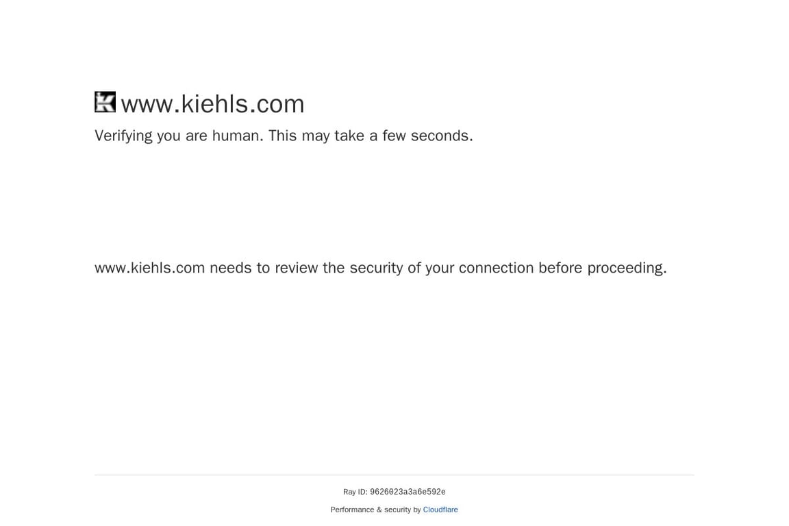 Kiehls Luxury Products homepage