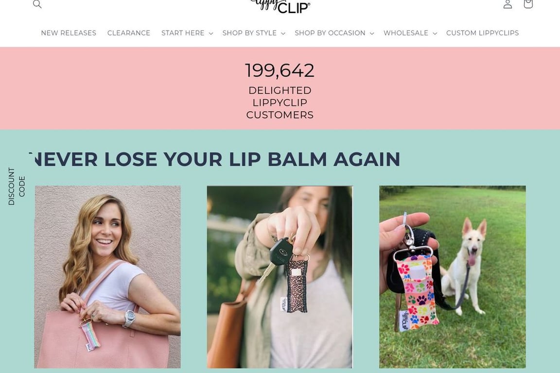 LippyClip homepage