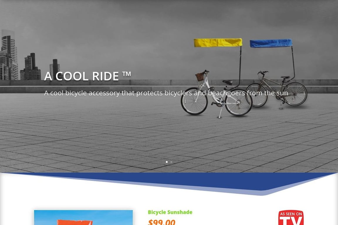 Bicycle Sunshade homepage