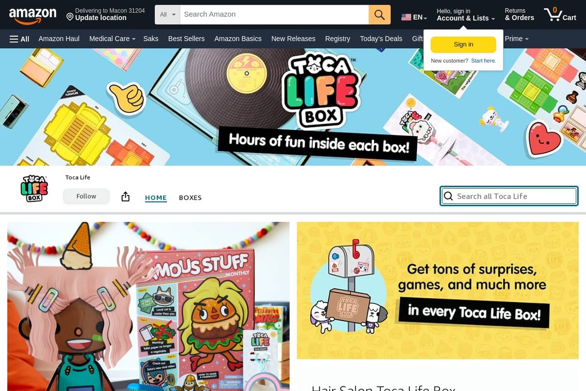 Sago Mini Box affiliate program signup page