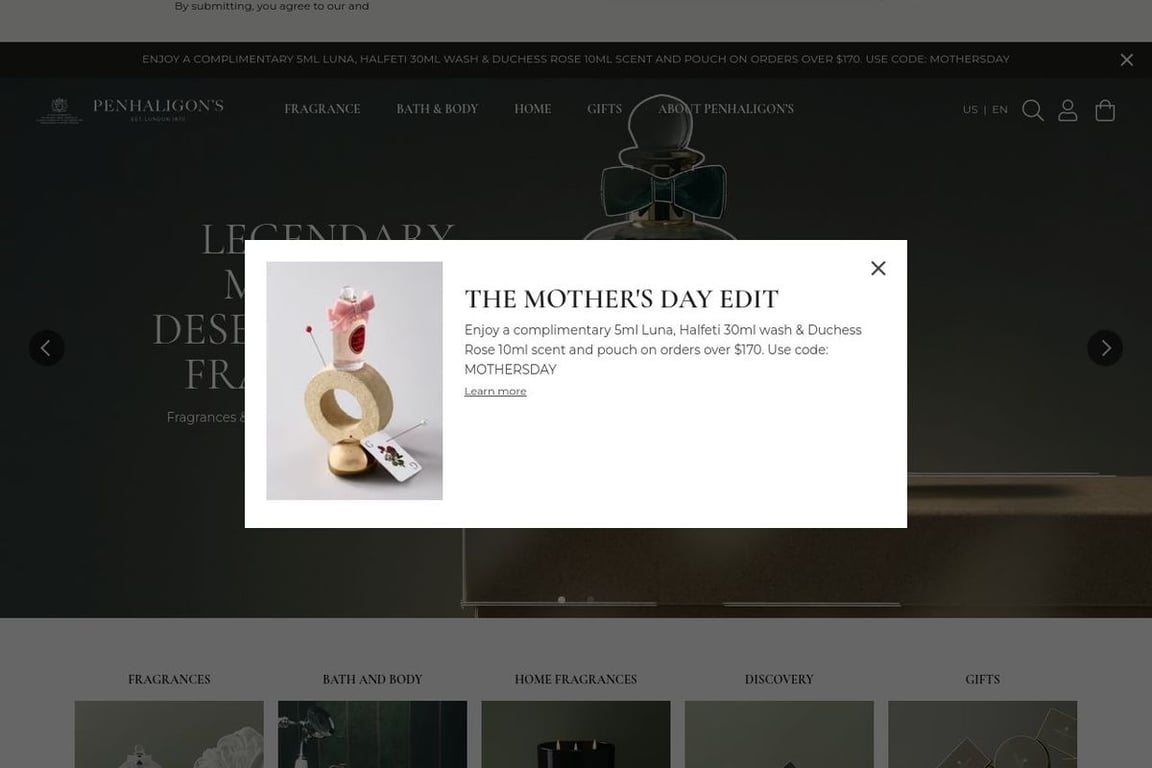 Penhaligon’s homepage