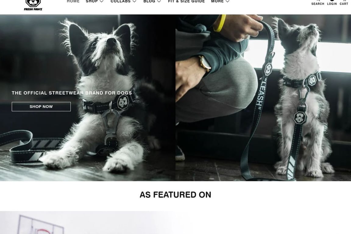 Fresh Pawz homepage
