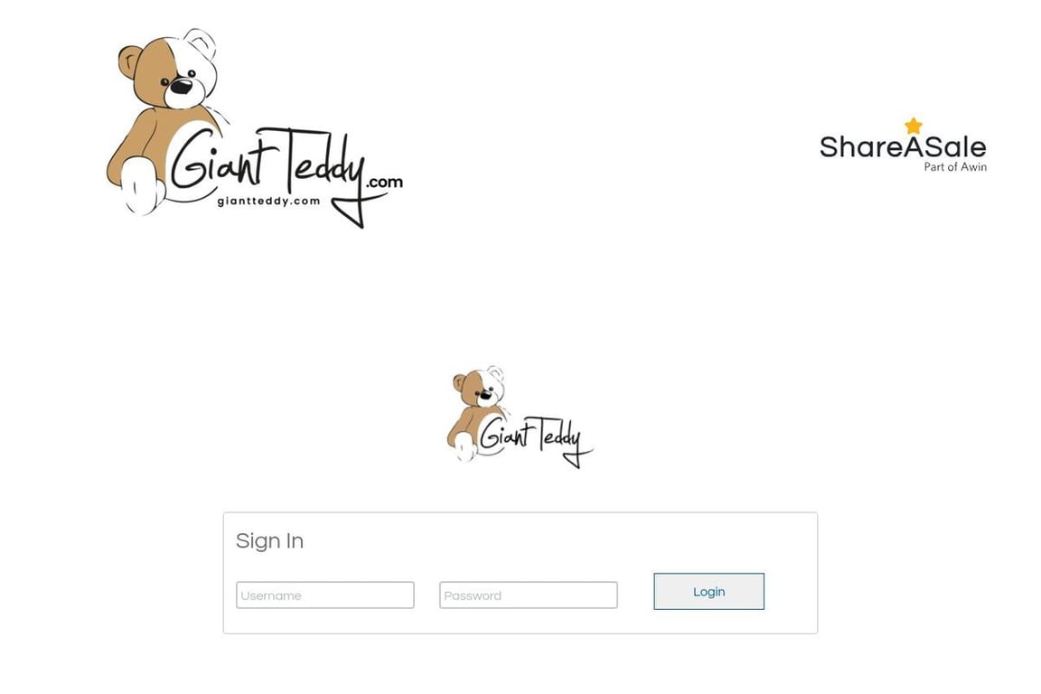 Giant Teddy affiliate program signup page