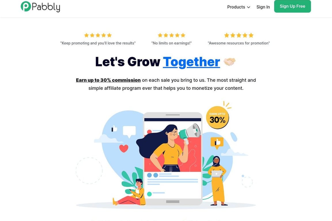 Pabbly affiliate program signup page