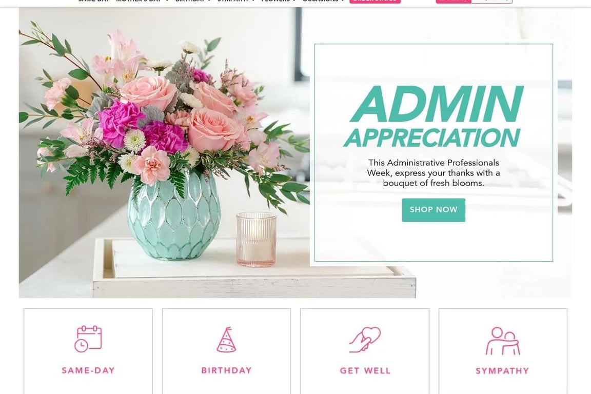 Teleflora.com homepage