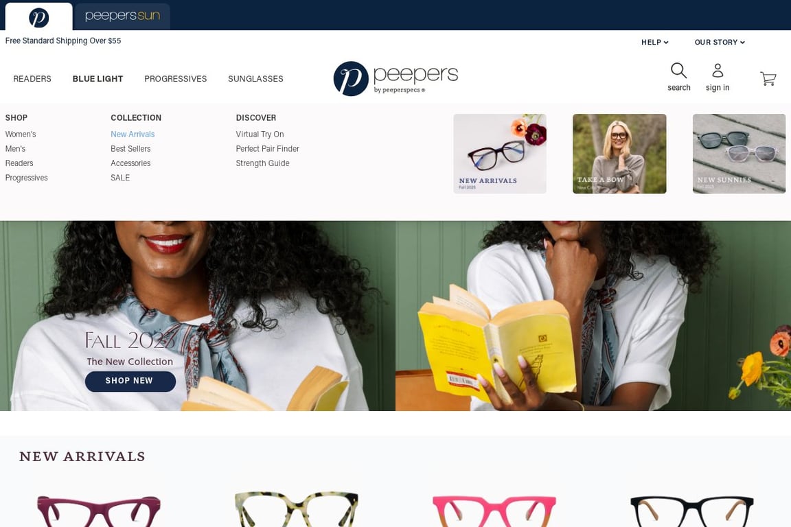 Peepers homepage