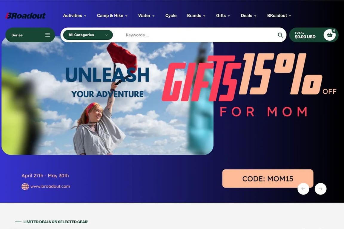 BRoadout homepage