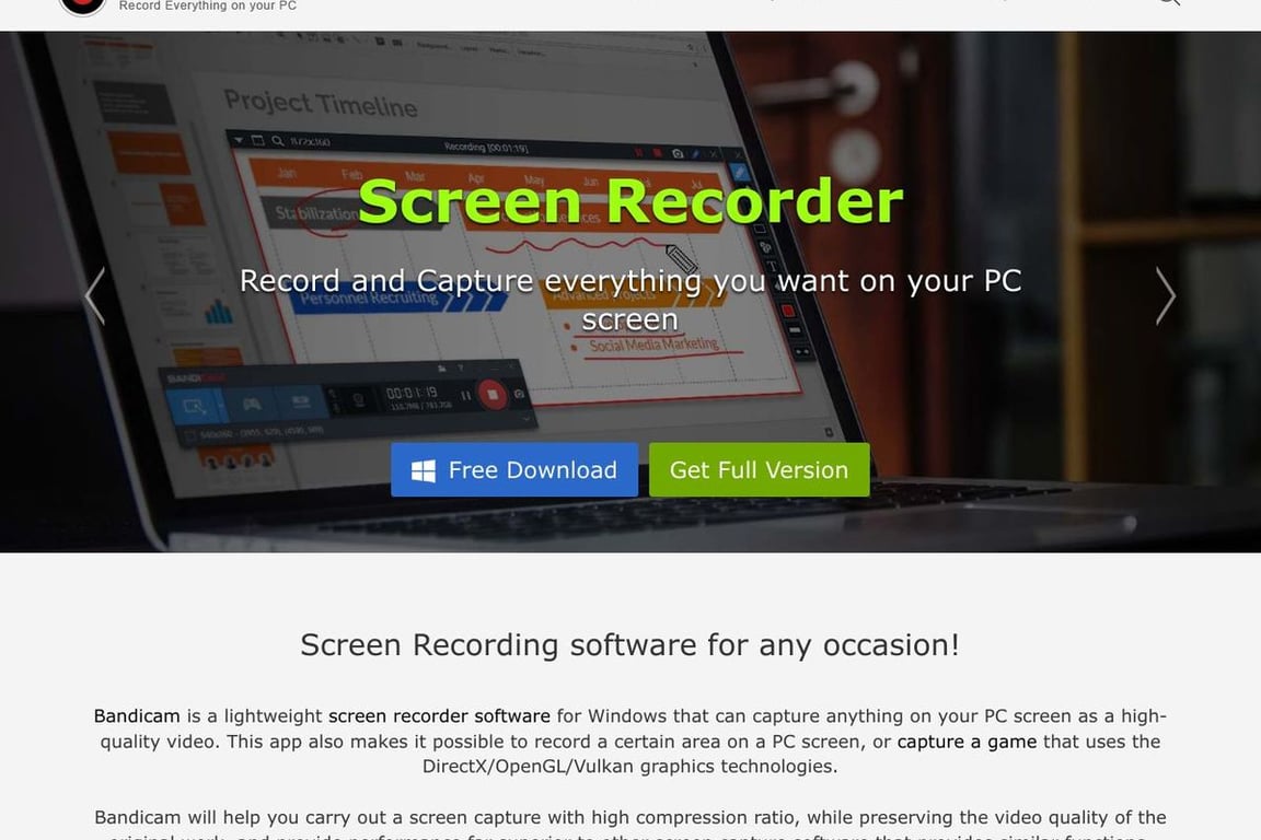 BANDICAM COMPANY LLC homepage